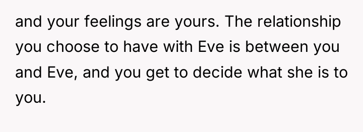 and your feelings are yours. The relationship you choose to...