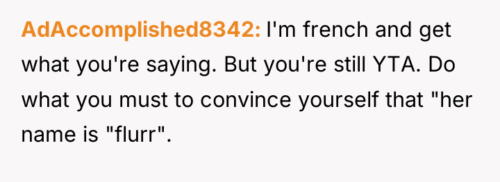 AdAccomplished8342 I'm french and get what you're saying. But you're...