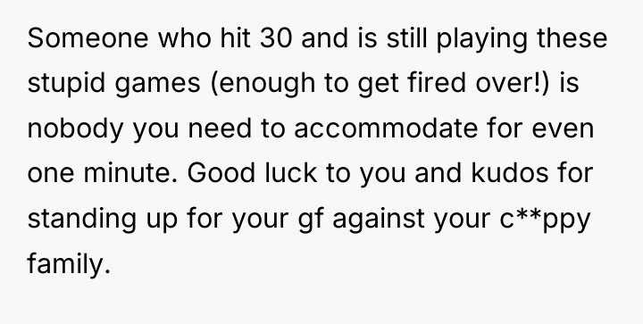 Someone who hit 30 and is still playing these stupid...
