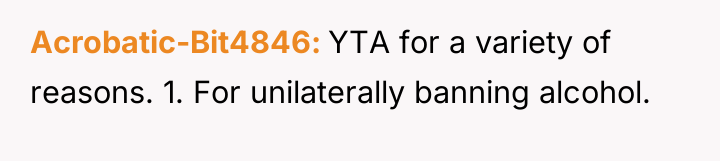 Acrobatic-Bit4846 YTA for a variety of reasons. 1. For unilaterally...