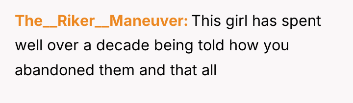 The__Riker__Maneuver This girl has spent well over a decade being...