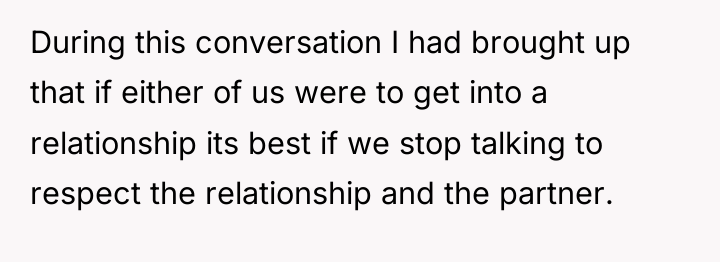 During this conversation I had brought up that if either...