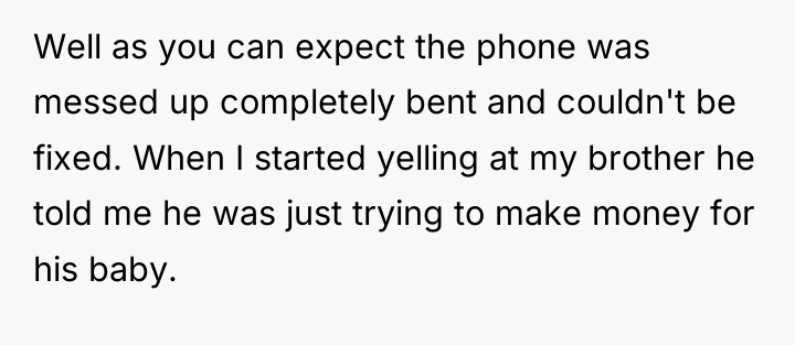 Well as you can expect the phone was messed up...