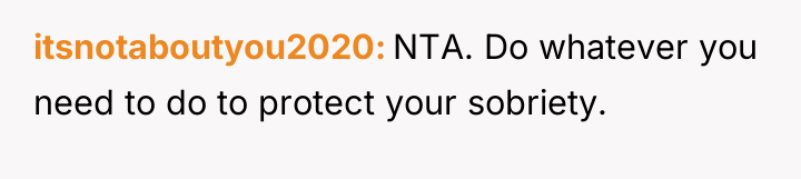 itsnotaboutyou2020 NTA. Do whatever you need to do to protect...
