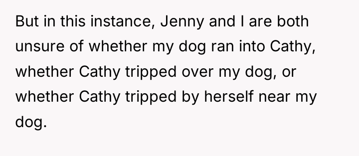 But in this instance, Jenny and I are both unsure...