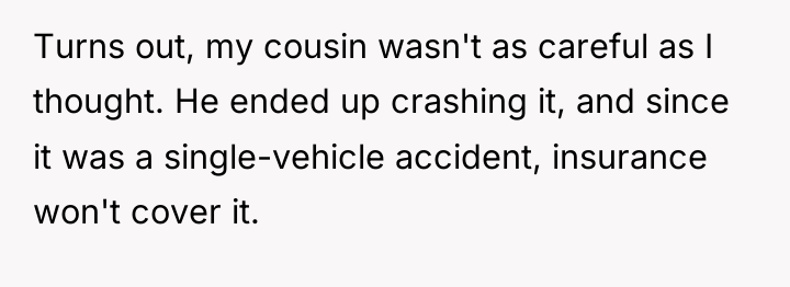 Turns out, my cousin wasn't as careful as I thought....