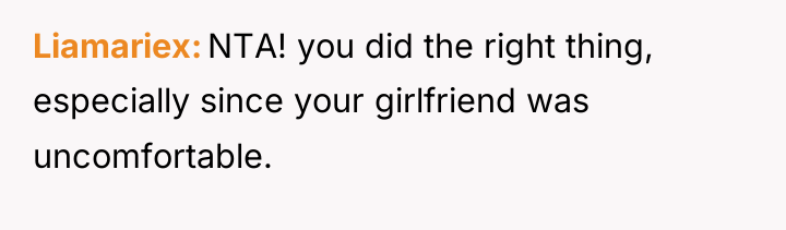 Liamariex NTA! you did the right thing, especially since your...