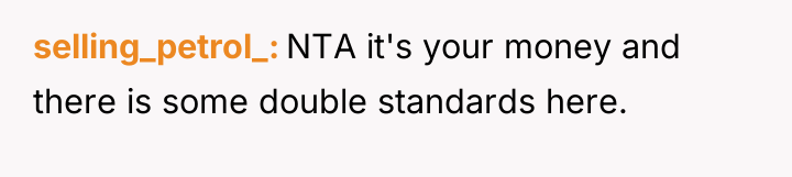 selling_petrol_ NTA it's your money and there is some double...