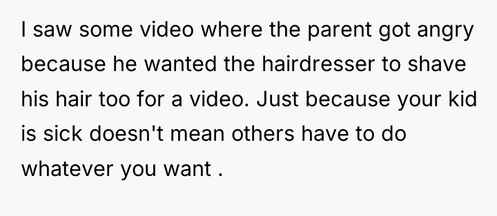 I saw some video where the parent got angry because...