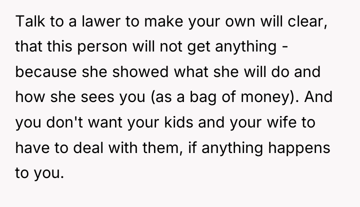 Talk to a lawer to make your own will clear,...