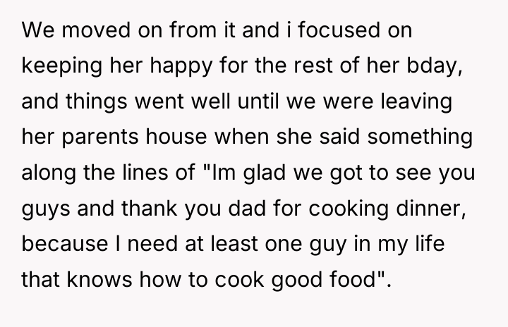We moved on from it and i focused on keeping...
