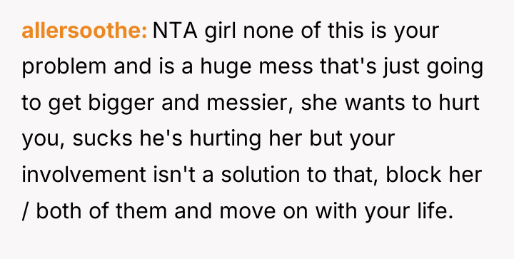 allersoothe NTA girl none of this is your problem and...