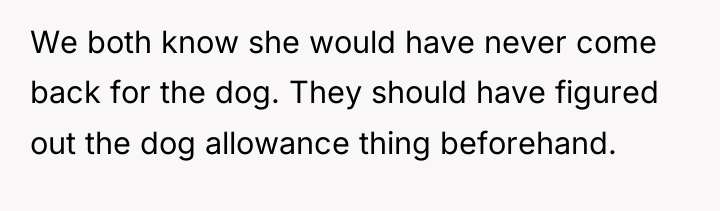 We both know she would have never come back for...