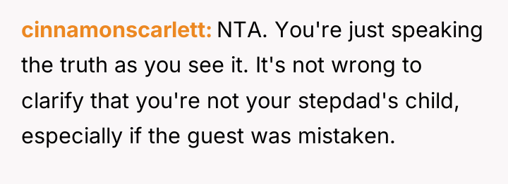 cinnamonscarlett NTA. You're just speaking the truth as you see...