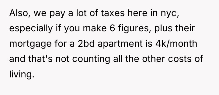 Also, we pay a lot of taxes here in nyc,...
