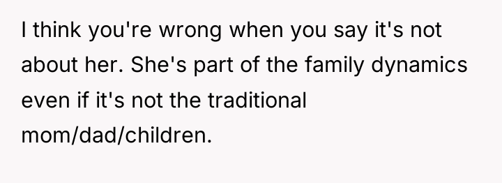 I think you're wrong when you say it's not about...