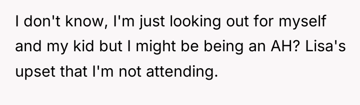 I don't know, I'm just looking out for myself and...