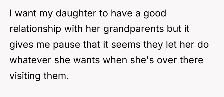 I want my daughter to have a good relationship with...