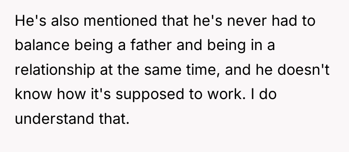 He's also mentioned that he's never had to balance being...