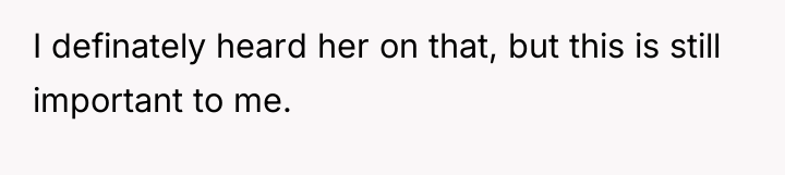 I definately heard her on that, but this is still...