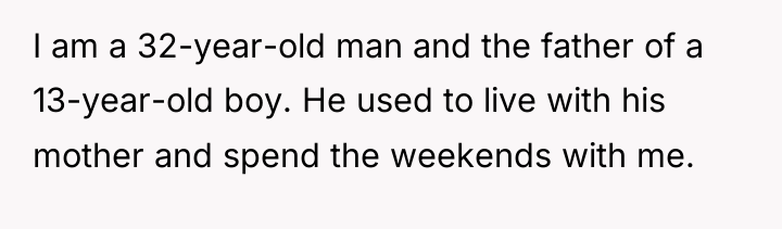 I am a 32-year-old man and the father of a...