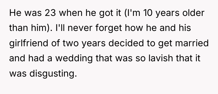 He was 23 when he got it (I'm 10 years...