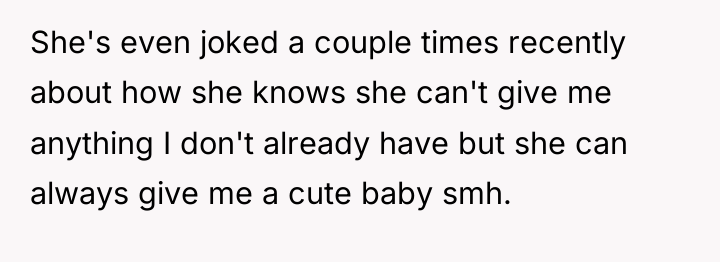 She's even joked a couple times recently about how she...