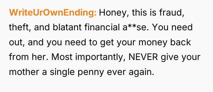 WriteUrOwnEnding Honey, this is fraud, theft, and blatant financial a**se....