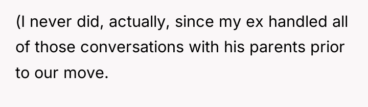(I never did, actually, since my ex handled all of...
