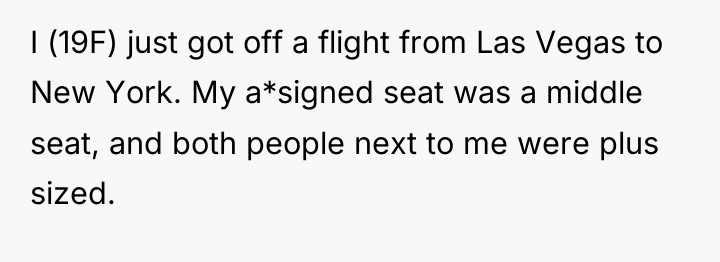 I (19F) just got off a flight from Las Vegas...