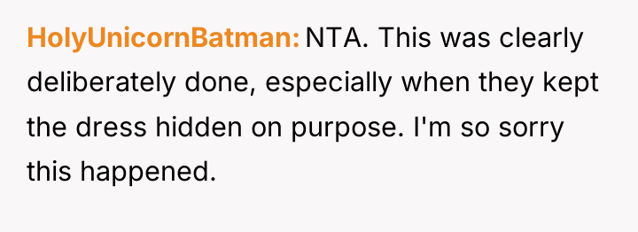 HolyUnicornBatman NTA. This was clearly deliberately done, especially when they...