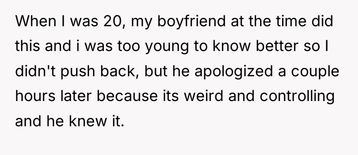 When I was 20, my boyfriend at the time did...
