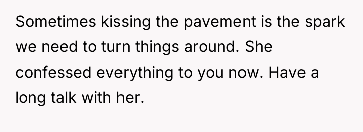 Sometimes kissing the pavement is the spark we need to...
