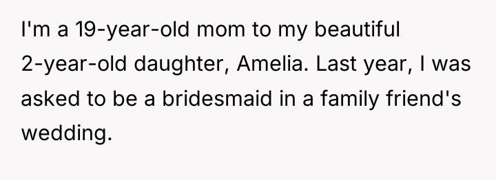 I'm a 19-year-old mom to my beautiful 2-year-old daughter, Amelia....