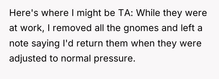 Here's where I might be TA: While they were at...