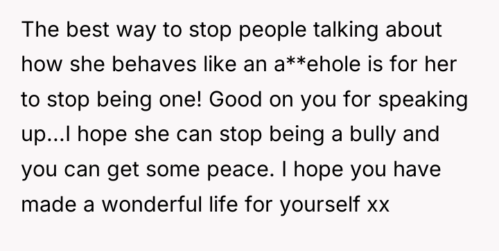 The best way to stop people talking about how she...
