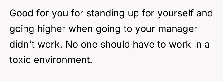 Good for you for standing up for yourself and going...