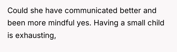 Could she have communicated better and been more mindful yes....