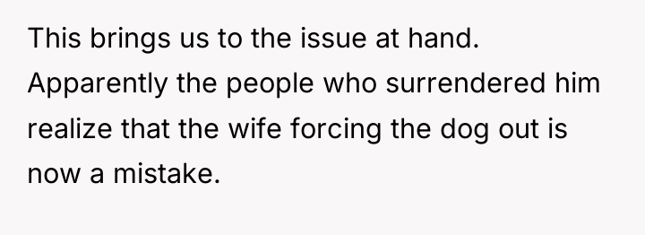 This brings us to the issue at hand. Apparently the...