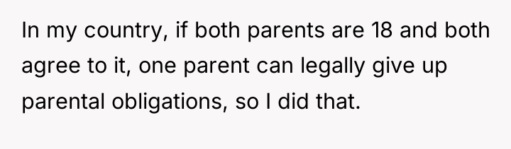 In my country, if both parents are 18 and both...