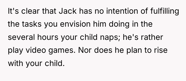 It's clear that Jack has no intention of fulfilling the...