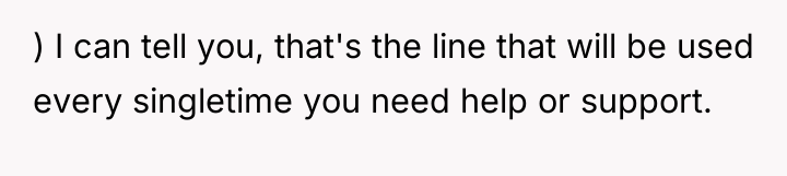 ) I can tell you, that's the line that will...
