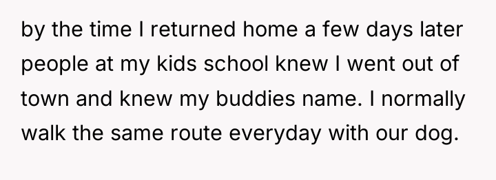 by the time I returned home a few days later...