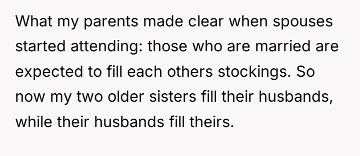 What my parents made clear when spouses started attending: those...