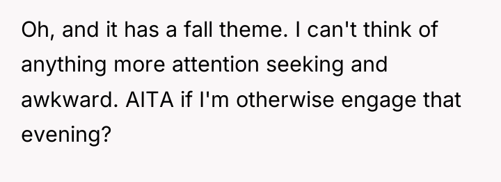 Oh, and it has a fall theme. I can't think...