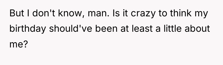 But I don't know, man. Is it crazy to think...