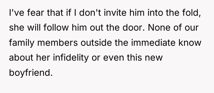 I've fear that if I don't invite him into the...