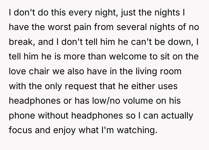 I don't do this every night, just the nights I...