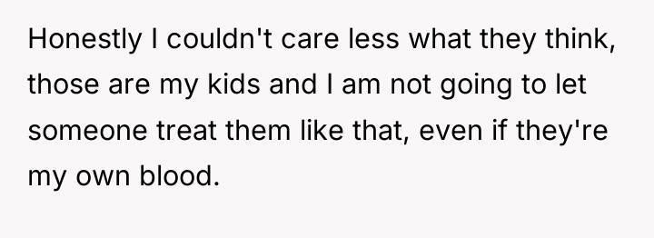 Honestly I couldn't care less what they think, those are...