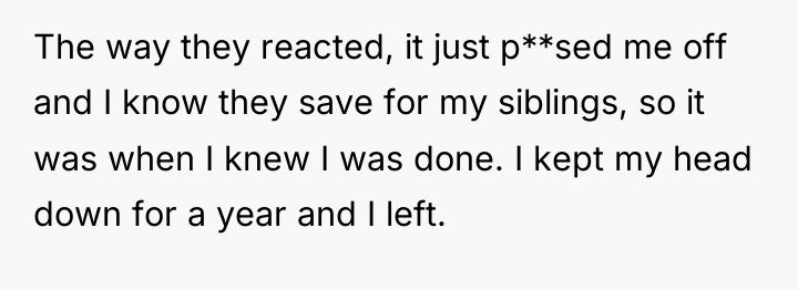 The way they reacted, it just p**sed me off and...